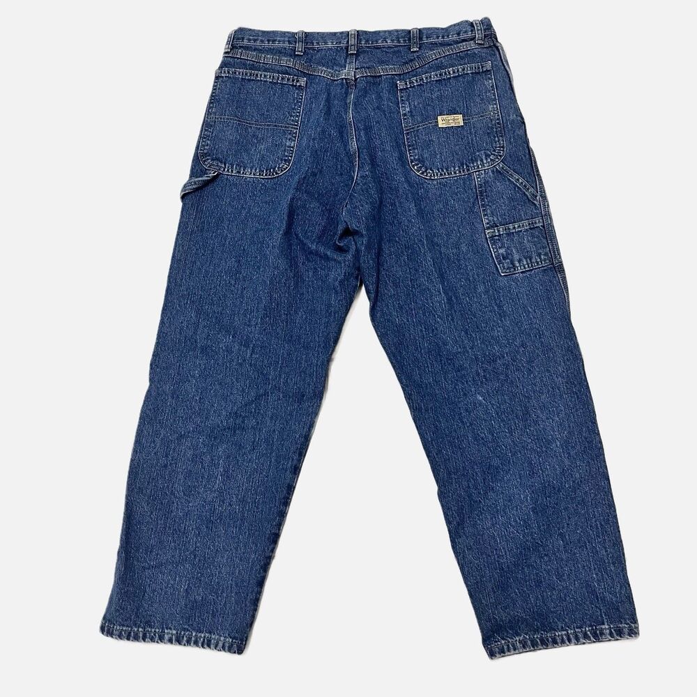 Wrangler Authentic Blue Denim Carpenter Jeans Size 38 X 30